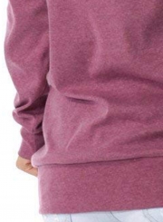 Purple Casual High Neck Long Sleeve Slim Pullover Sweatshirt With Pockets
