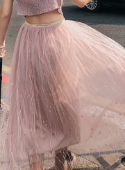 Fluffy Princess Tulle Long Skirt