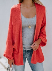 s Cardigans Oversized Open Front Basic Casual Knit Sweaters Coat