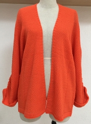 s Cardigans Oversized Open Front Basic Casual Knit Sweaters Coat