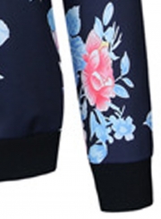 Printed Baseball Short Jacket For Women