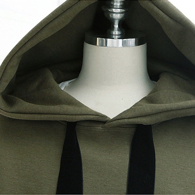 Loose Drawstring Plush Long Sleeve Hoodie stylesimo.com