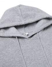 Long Sleeve Tunic Hoodies String Sweatshirts With Pockets