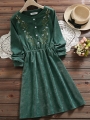 green-embroidery-long-sleeve-dresses