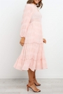 long-sleeves-elasticised-waist-shirred-bodice-midi-pink-dress