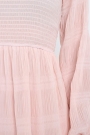 long-sleeves-elasticised-waist-shirred-bodice-midi-pink-dress