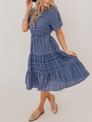 Pure Bohemian Print Midi Dress