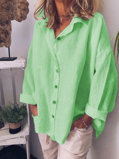 Casual Loose Shirt Tops Tunic Blouse YOUYOUFASHIONEC.com