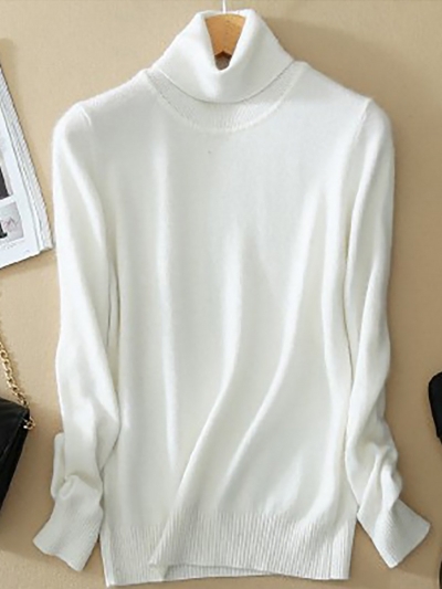 Wool Pure Cashmere Sweater YOUYOUFASHIONEC.com