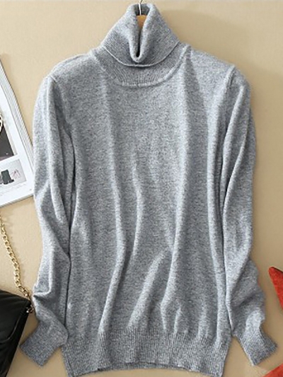 Wool Pure Cashmere Sweater YOUYOUFASHIONEC.com