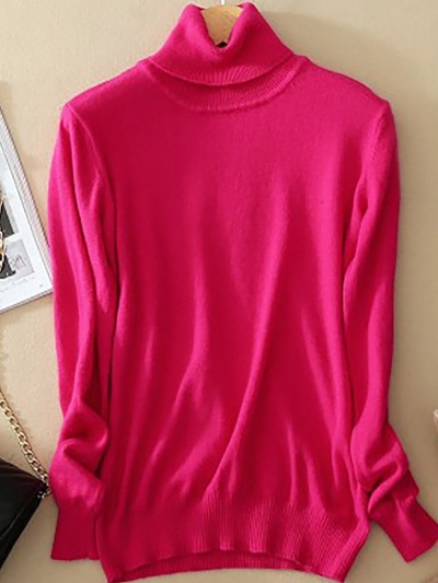 Wool Pure Cashmere Sweater YOUYOUFASHIONEC.com