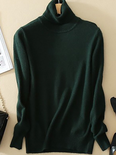 Wool Pure Cashmere Sweater YOUYOUFASHIONEC.com