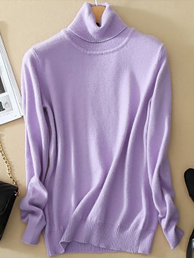 Wool Pure Cashmere Sweater YOUYOUFASHIONEC.com