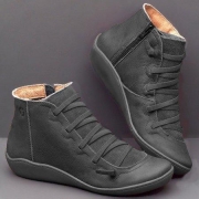 Fall Brown Flat Heel Boots