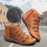 Fall Brown Flat Heel Boots