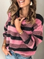 plus-size-long-sleeve-crew-neck-striped-printed-casual-sweater