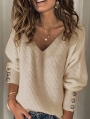 casual-v-neck-solid-color-sweater