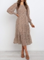 round-neck-long-sleeve-tiered-midi-dress