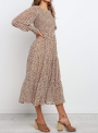 round-neck-long-sleeve-tiered-midi-dress