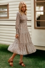round-neck-long-sleeve-tiered-midi-dress
