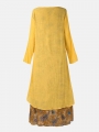 vintage-print-patchwork-pocket-long-sleeve-plus-size-maxi-dress